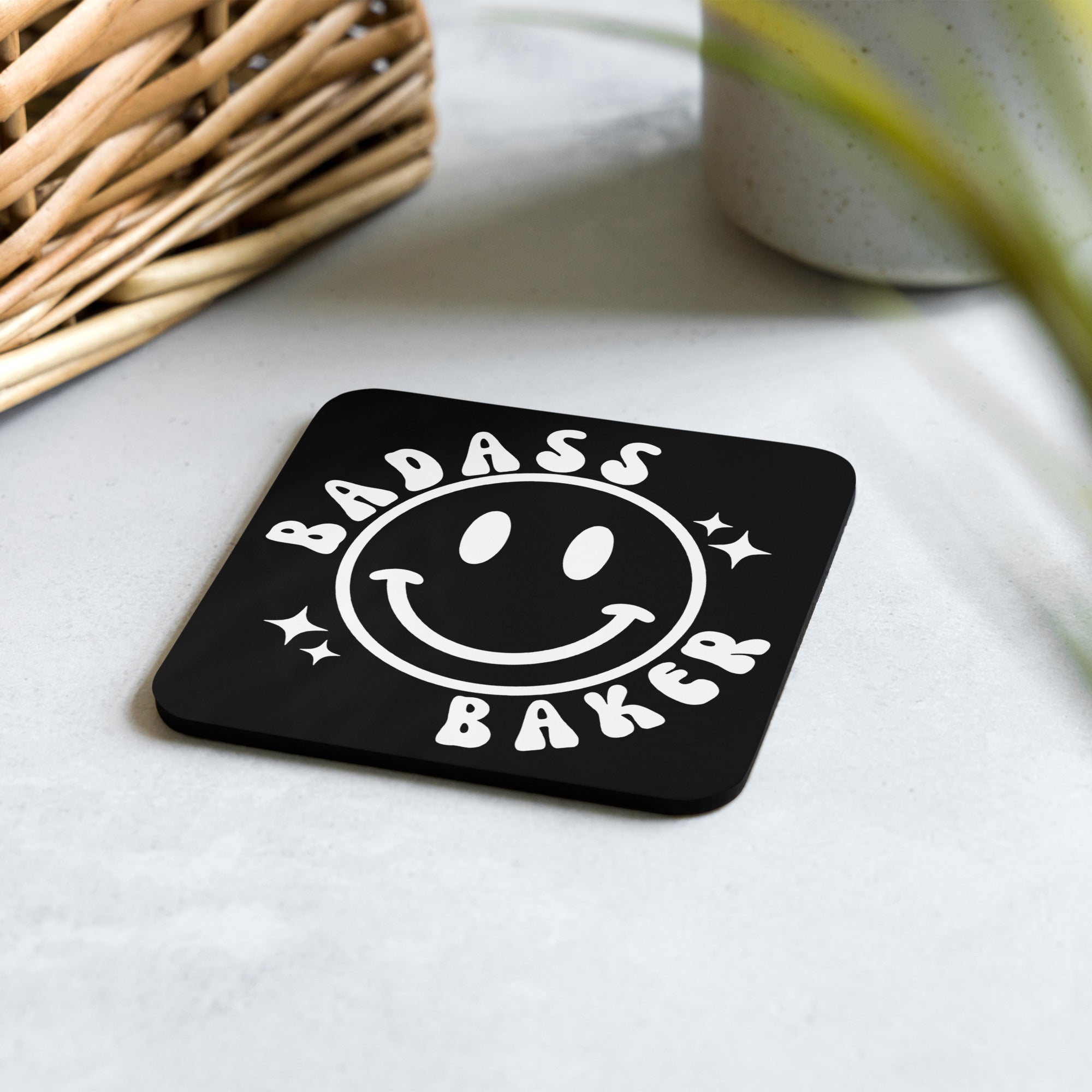 Somebody's Badass Baker Cork-back Coaster – The Cookier Club