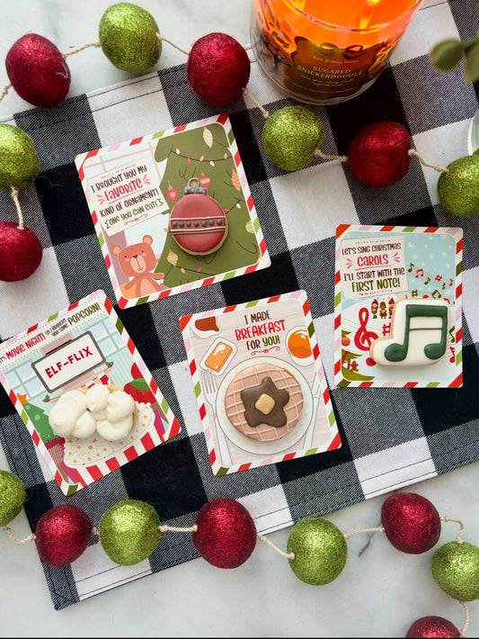 Christmas Activity Cookie Cards - Elf on the Shelf Cookie Presale - LOCAL PICK UP ONLY