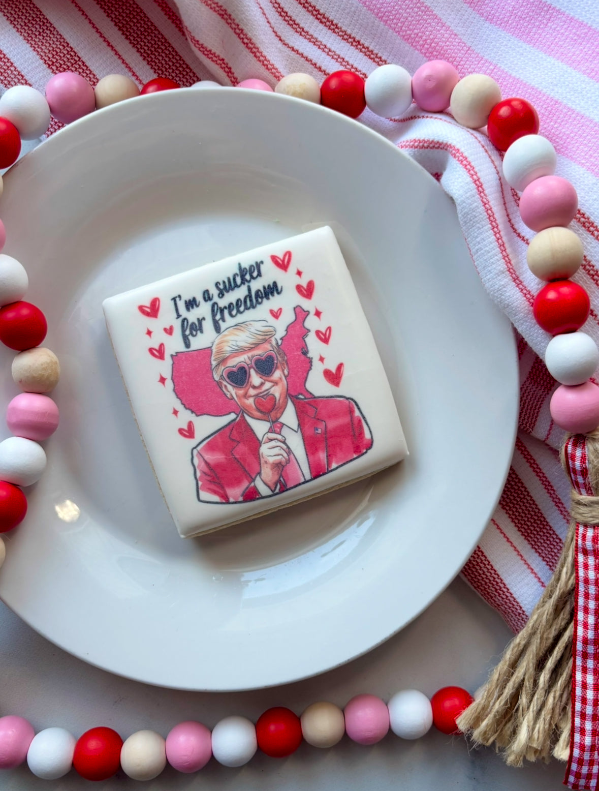 Trump Sucker For Freedom Single - Valentine's Day Cookie Presale - LOCAL PICK UP ONLY