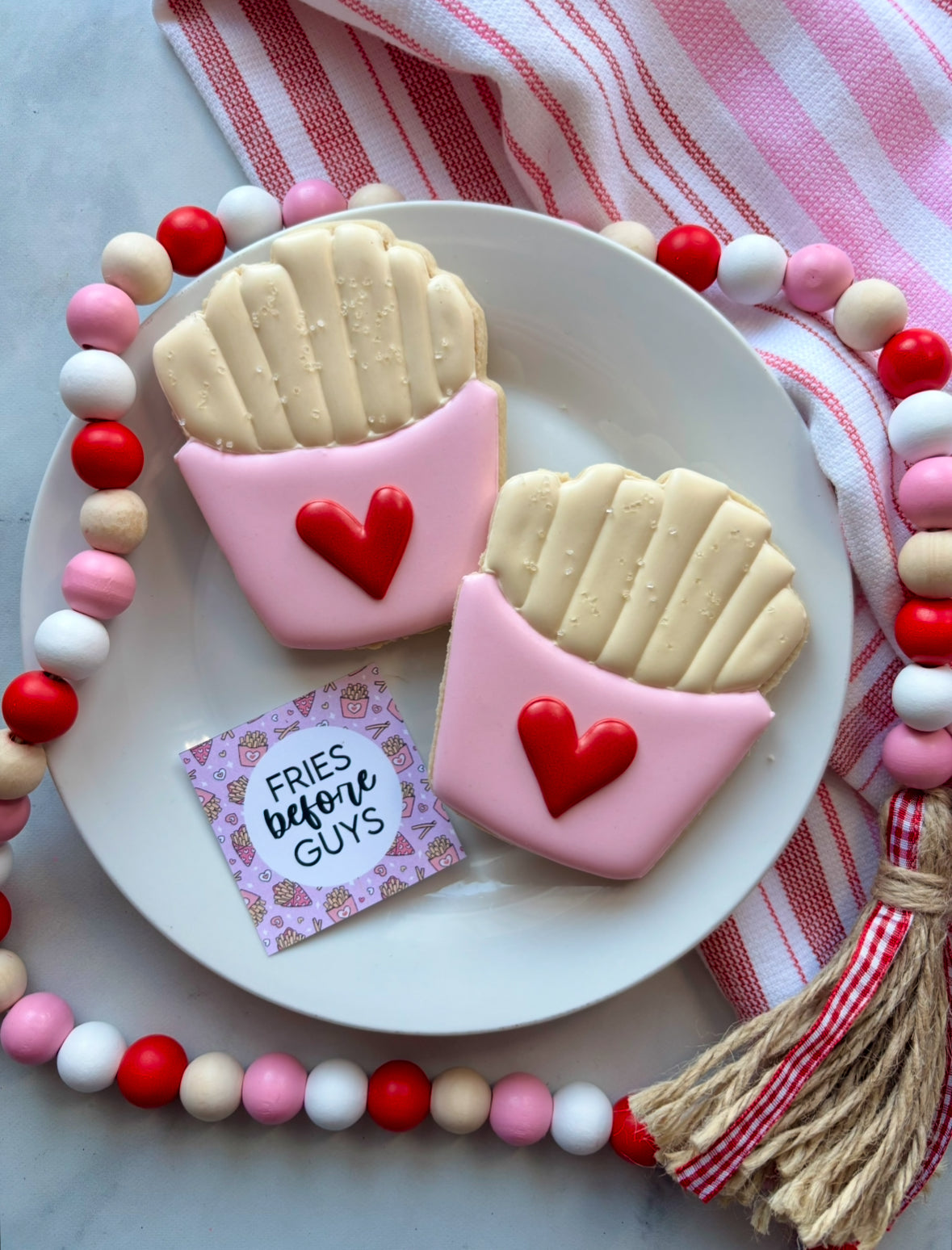 Fries Before Guys Single - Valentine's Day Cookie Presale - LOCAL PICK UP ONLY