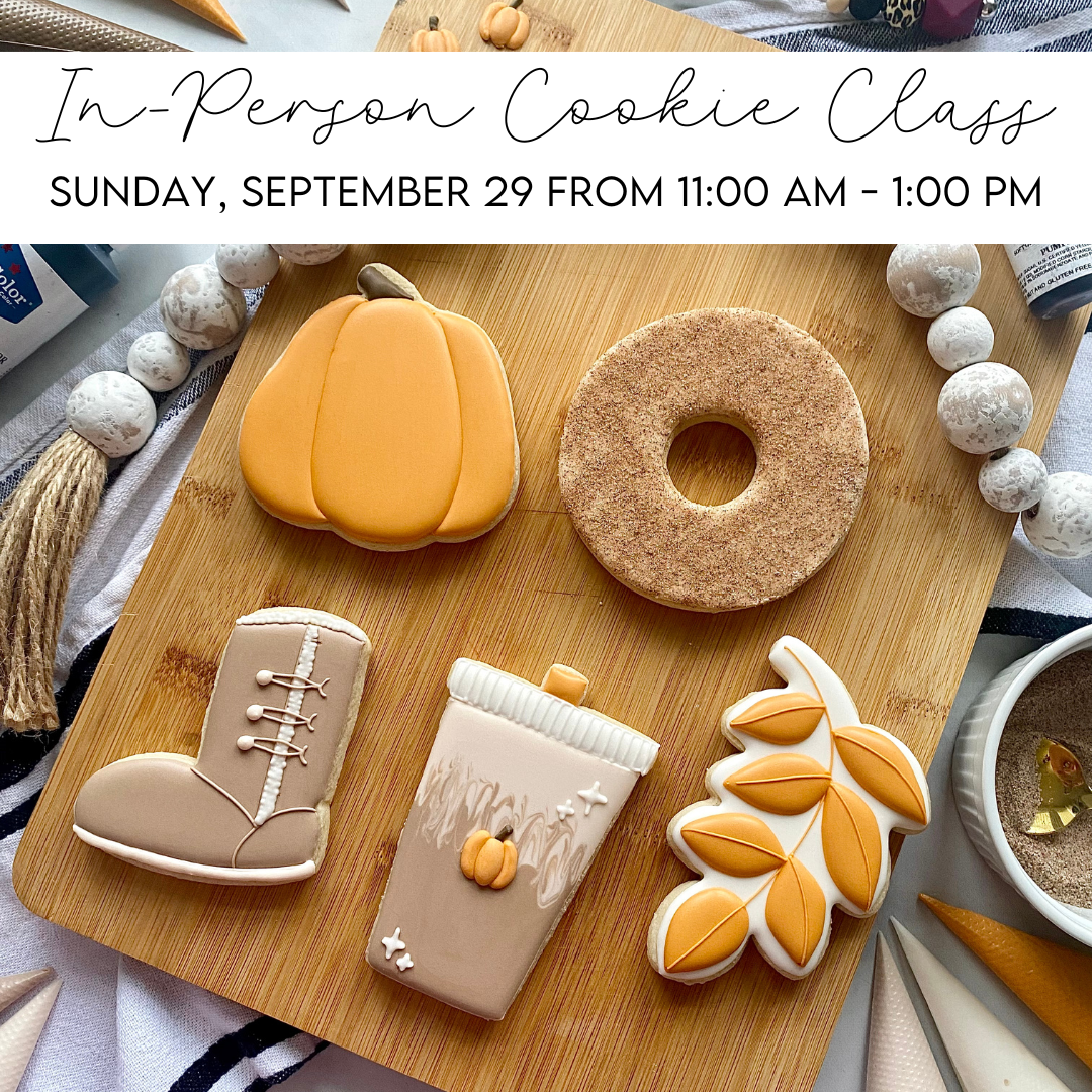 Hello Fall - IN PERSON COOKIE CLASS - September 29 from 11:00 am - 1:00 pm - Colonia, NJ